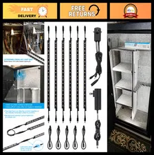 12" LED Motion Sensor Light Kit - 6pcs Linkable Gun Safe Lights, 900LM, 5000K