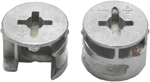 20 PCS Furniture Connecter Cam Lock Fittings 15mm x 12mm for Cabinet Drawer D