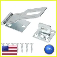 SANKINS 4.5" Swivel Staple Safety Hasps Latches Twist Knob, Silver 1Pcs