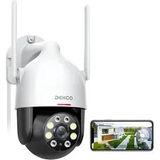 2K WiFi Security Camera Outdoor Indoor Dome Pan Tilt 360 Degree View 3MP Motion