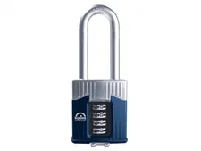 Squire Warrior High-Security Long Shackle Combination Padlock 55mm HSQWC55LS