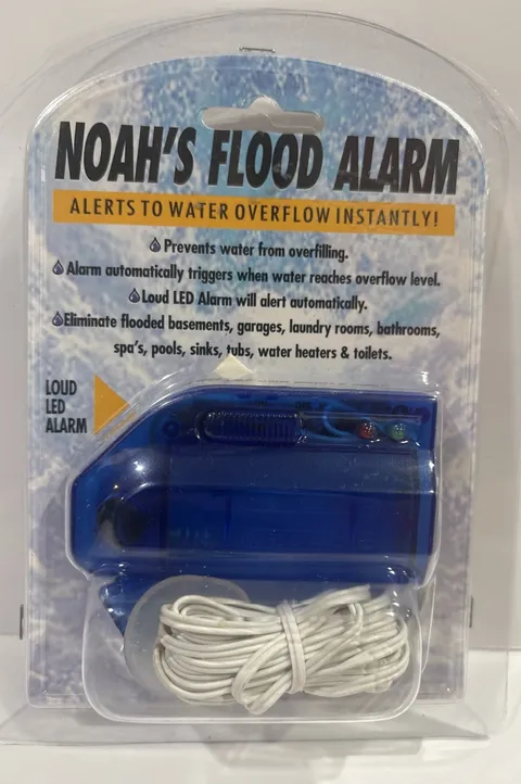Noah’s Flood Alarm Alerts To Water Overflow Instantly Loud Led Alarm New