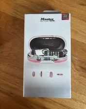Master Lock SafeSpace Small Portable Combination Lock Box Pink/Silver