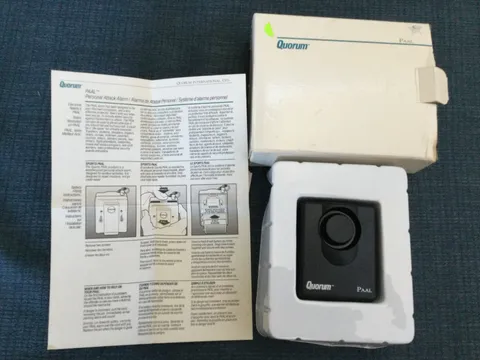 QUORUM PAAL Personal Security Attack Alarm with Clip ~ New in Box