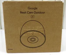 Google Nest Cam Outdoor Wired 2nd Gen Snow GA10919-US