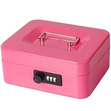 Lysmics Safe Handheld Safe Dial-type Piggy Bank Mini Safe Storage Box Househol S
