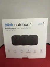 New 2024 Blink Outdoor 4 (4th Gen) 3 Camera Wireless HD Home Security System
