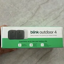 Blink Outdoor 4 2-Cam Kit Wireless Wi-Fi Battery 1080p Alexa Motion/Person