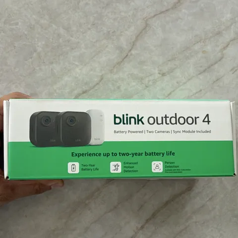 Blink Outdoor 4 2-Cam Kit Wireless Wi-Fi Battery 1080p Alexa Motion/Person