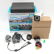 Video Surveillance Outdoor Security 4-Camera System 4K Ultra HD IP66