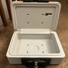 Sentry Safe 1160 Compact Portable Fireproof .25 Cubic Ft. Lock Box Chest