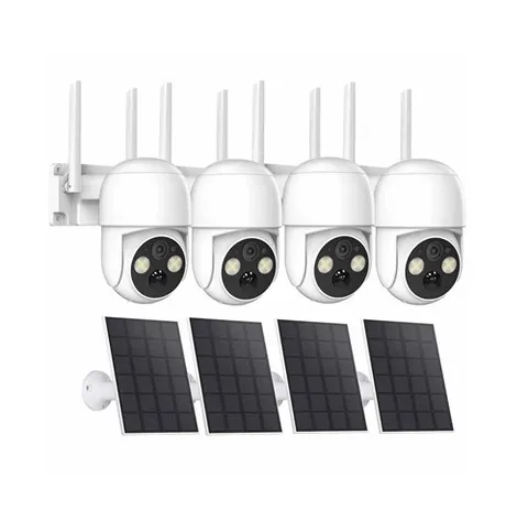 4 MP Battery Solar Security Camera WiFi-360 Pan/Tilt WiFi Home Security, Camera