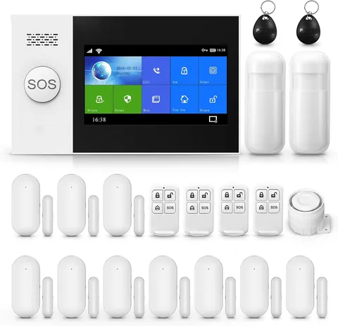 Touch Screen Alarm System for Whole House Security, Wifi Wireless Home Alarm 20 