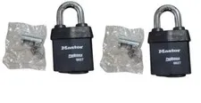 2-PACK Master Lock 2-5/8 In. Pro-Door Hardware Cyl Padlock Body Less Cylinder