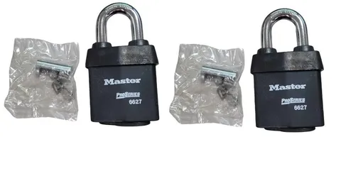 2-PACK Master Lock 2-5/8 In. Pro-Door Hardware Cyl Padlock Body Less Cylinder
