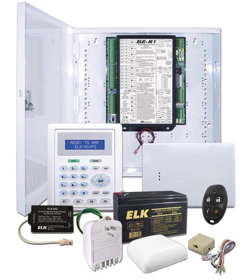 ELK Two Way Wireless Ready Home Alarm Kit M1 Gold M1GSYS4STW