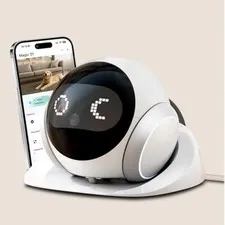 Pet Robot Camera | Indoor Movable with Auto-Recharge,2-Way Audio,Night Vision,Sm