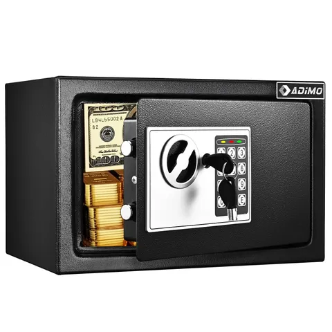 Safe Box for College Dorm Room with Fireproof Waterproof Bag, Money Safe with...