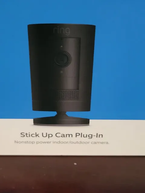 Ring Stick Up Cam Plug-In Indoor/Outdoor 1080p Security Camera - Black