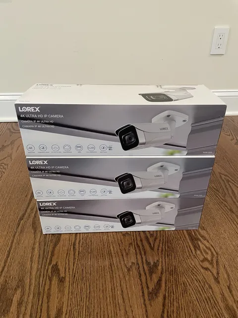 Lot of 3 - Lorex E841CA-E 4K Ultra HD IP Security Bullet Camera