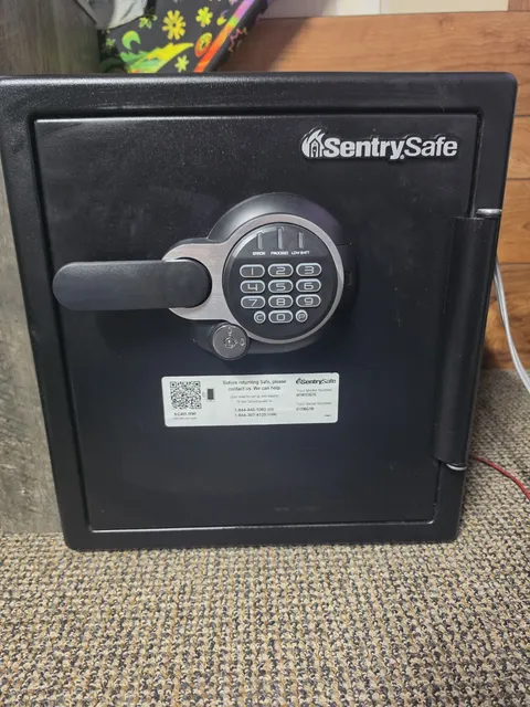 SentrySafe SFW123GTC Fire/Water Resistant Safe Digital Lock Key Black 60 Min