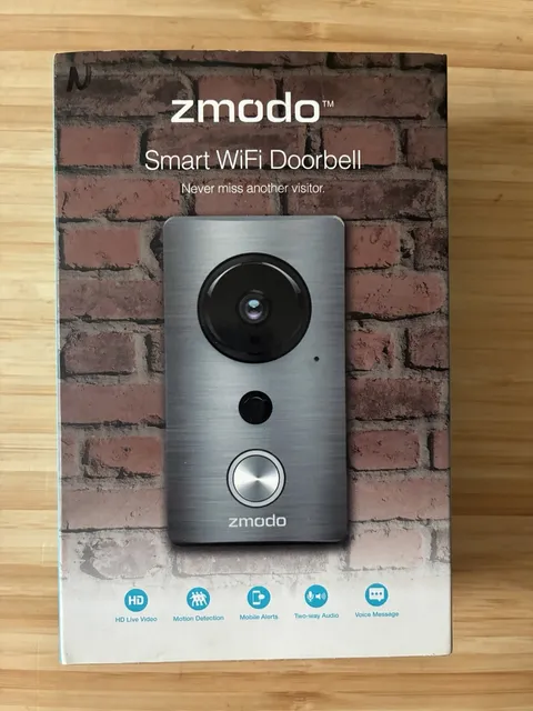 Zmodo ZH-CJAED Two-Way Audio 720p HD Live Video Smart WiFi Doorbell New Open Box