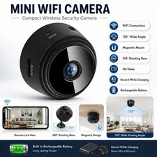 Mini Camara Oculta Espia De Seguridad WiFi 1080P Inalambrica Con Audio y Video