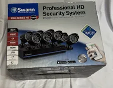 Swann 8 Channel DVR Security System w/ 8 Cameras SWDVK-880758-CL New Opened Box