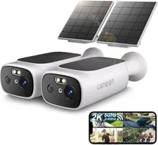 2Pack Solar Camera Outdoor for Home Security with Double Solar Panels support 5G