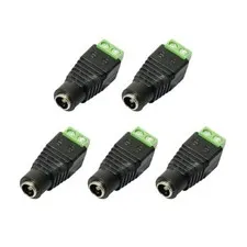 5x Female DC Jack 5.5 x 2.1mm 12V Power Plug Adaptor Connector CCTV LED