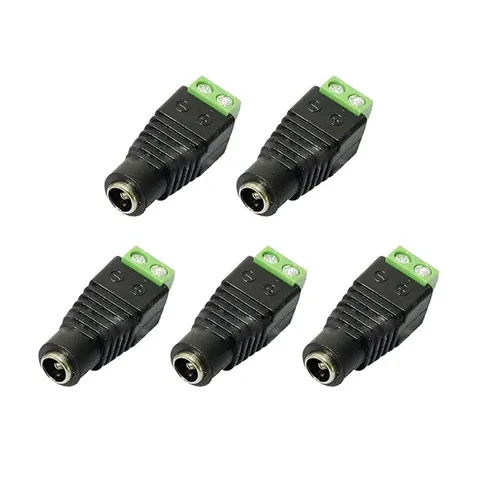 5x Female DC Jack 5.5 x 2.1mm 12V Power Plug Adaptor Connector CCTV LED