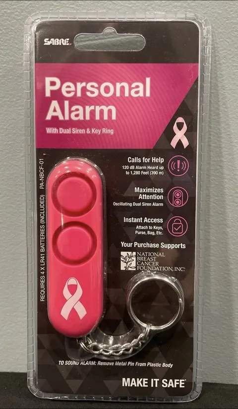 Sabre Personal Alarm Dual Siren and Keyring-NEW!