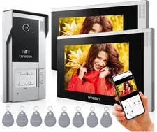 Wireless Wifi Video Doorbell Intercom System 2 Unit and Monitor Door Phone IP 4