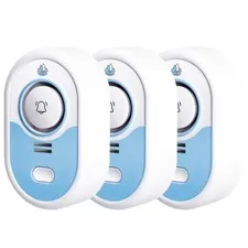Water Leak Detector 100dB Alarm IP66 Waterproof LED Indicator Home 3 Pack