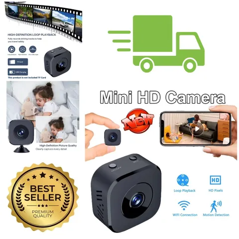 Mini WiFi Security Camera HD Full Color Night Vision Motion Detection