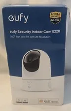 NEW eufy Security Indoor Cam E220 - 360 Pan & Tilt, 2K Resolution Camera