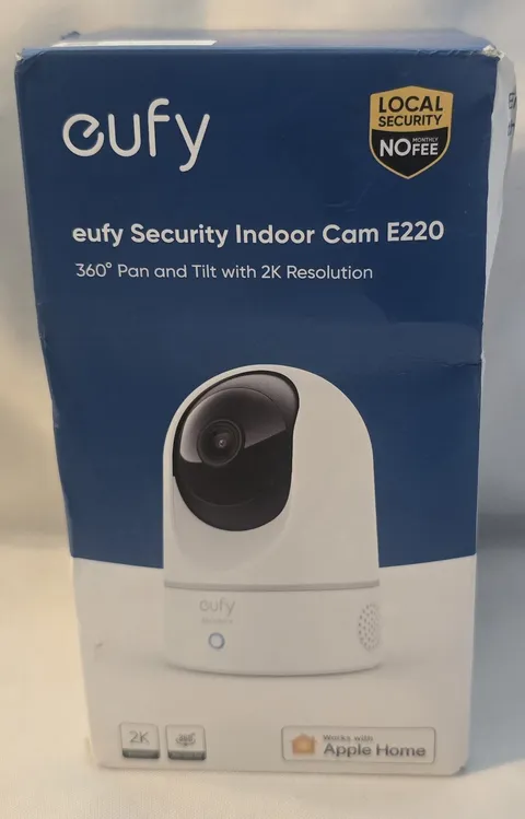 NEW eufy Security Indoor Cam E220 - 360 Pan & Tilt, 2K Resolution Camera