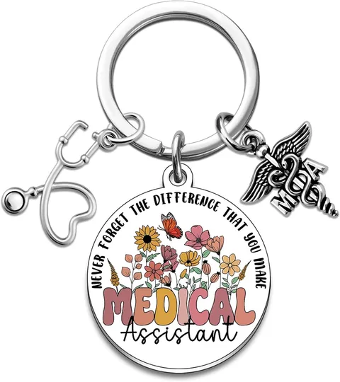 Medical Assistant Accessories Keychain Medical Assistant Gifts for Women Thank Y