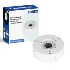 Outdoor Round Junction Box for 3 Screw Base Cameras | Waterproof Electrical B...