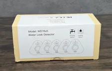 Pack Of 5 WD76x5 Water Leak Detectors With Dripping & Leaking Sensor Technology