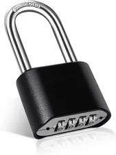 2.5 Inch Long Shackle Outdoor Padlock，Combination Lock, Heavy Duty Weatherproof