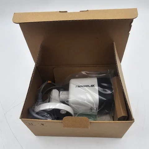 Defender 4K Wired Bullet Security Camera 3.6mm Lens 4KCB1V2 White Black