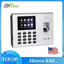 ZKTeco K40 TCP/IP USB Biometric Fingerprint Time Attendance System with Battery