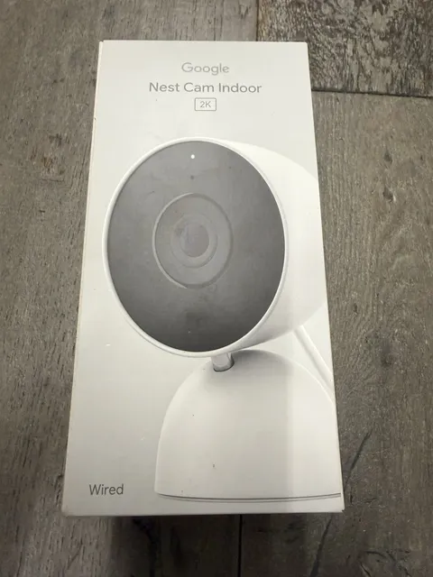 Google - Nest Cam Indoor (wired, 3rd gen)  2K Video and Gemini
