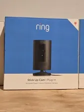 Ring Stick Up Cam Plug-In Indoor/Outdoor 1080p Security Camera Black - Brand New