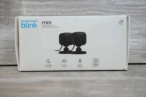 2 Pack Blink Mini 1080p WiFi Security Camera with Motion Detection, Night Vision