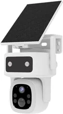 Solar 4G LTE PTZ Camera Outdoor No WiFi, 2K Night Vision, Free Data, Waterproof