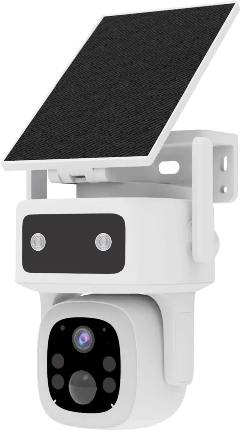 Solar 4G LTE PTZ Camera Outdoor No WiFi, 2K Night Vision, Free Data, Waterproof