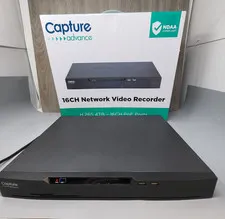 16 Channel PoE NVR Network Video Recorder 4TB HDD Capture Advance