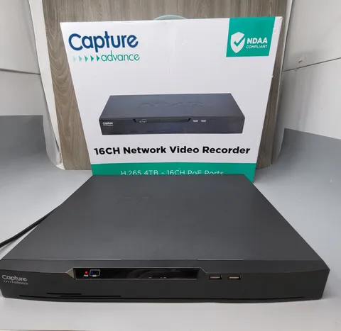 16 Channel PoE NVR Network Video Recorder 4TB HDD Capture Advance